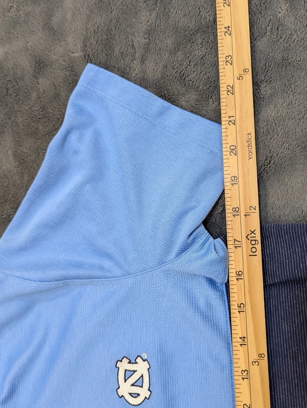 Air Jordan North Carolina Tar Heels Golf Polo 2 Tone Blue Size Small Collegiate